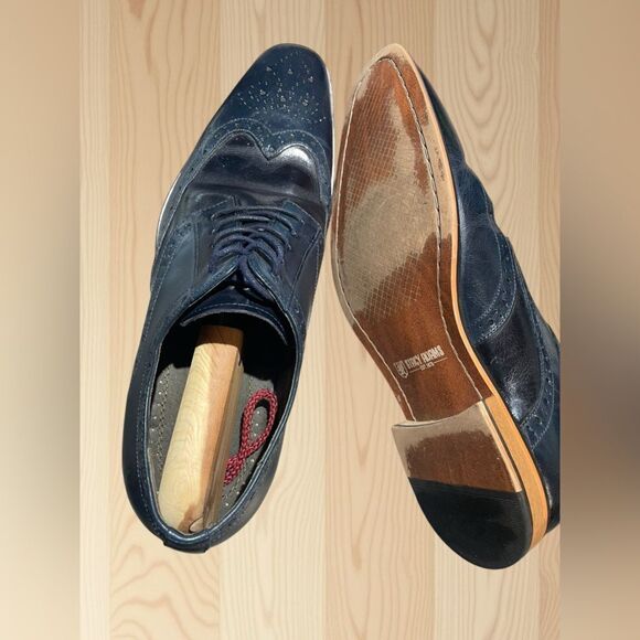 Stacy Adams Tinsley Wingtip Oxford Shoes Two-Tone Blue Lace up Mens 10. main image 5